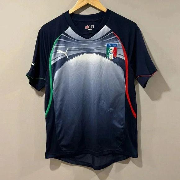 Puma Italy Italia National Team Football Shirt Y2K Football Soccer Jersey - Picture 1 of 10